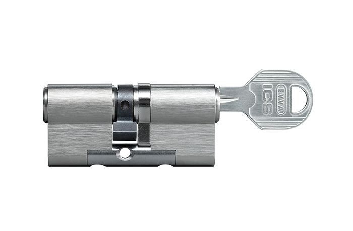 Цилиндр Evva ICS 112 мм 41x71 ключ-ключ (никель)