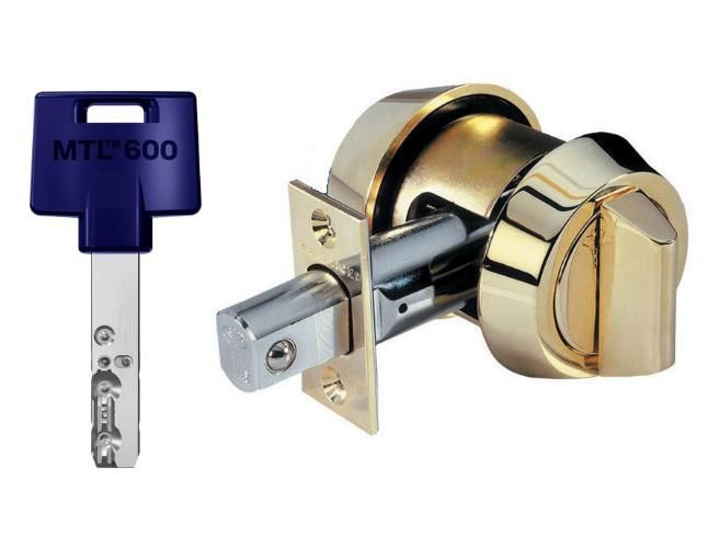 Замок Дед-Болт Mul-T-Lock MTL600 /Interactive+ Золото
