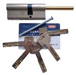 Механизм цилиндровый Abus X12R (Абус) 95 мм (65*30) никель, кл/шток