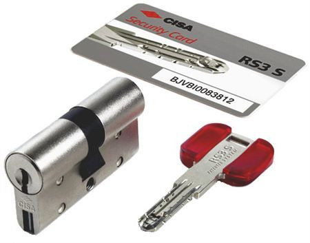 Механизм цилиндровый Cisa RS3 S 75 мм (35*40) кл/кл (никель)