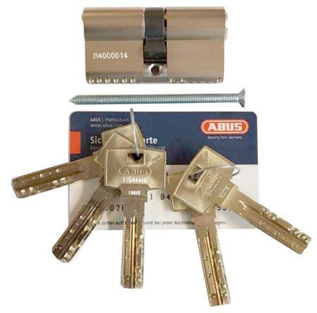 Механизм цилиндровый Abus Bravus 4000 MX (Абус) 90 мм (40*50) никель, кл/ключ