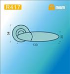 Ручки раздельные MSM R417 PB/SB (Полированная латунь/Матовая латунь) на круглом основании
