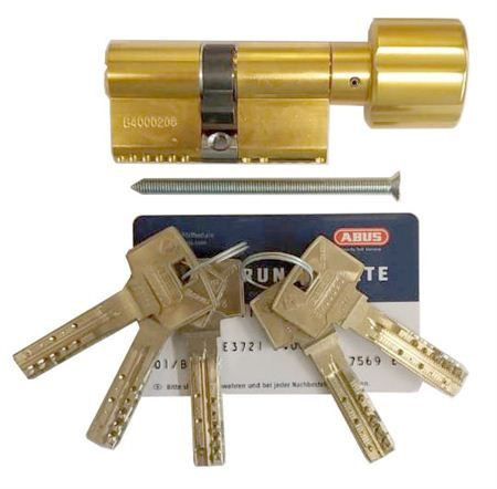 Механизм цилиндровый Abus Bravus 4000 MX (Абус) 70 мм (40*30) латунь, кл/вертушка