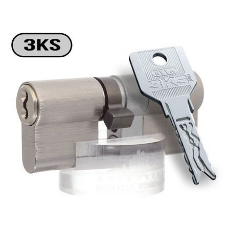 Цилиндр Evva 3KS 72 мм 36x36 ключ-ключ (никель)